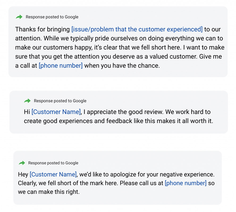 Online Review Replies